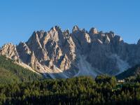 Abendsonne an den unzähligen Spitzen des Haunold